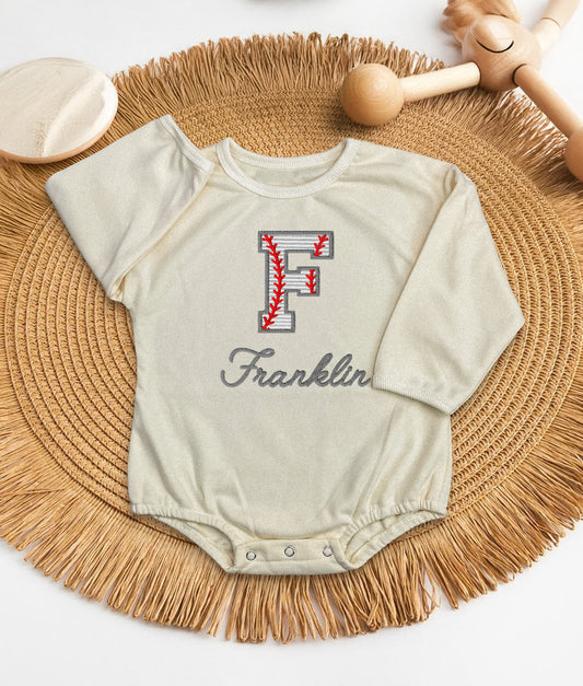 Personalized Baby Baseball Blanket – Custom Embroidered Name Knit Blanket – Newborn Gift for Boys or Girls