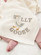 Baby Blanket with Silly Goose Embroidery –  Gift for Baby | Soft Knit with Fun Design