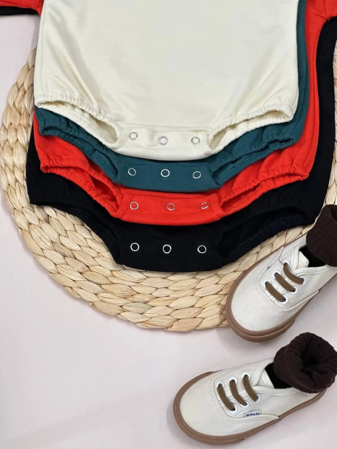 Custom Monogram Baby Onesie – Embroidered Baby Name Bodysuit with Big Initial – Personalized Infant Outfit for Boys